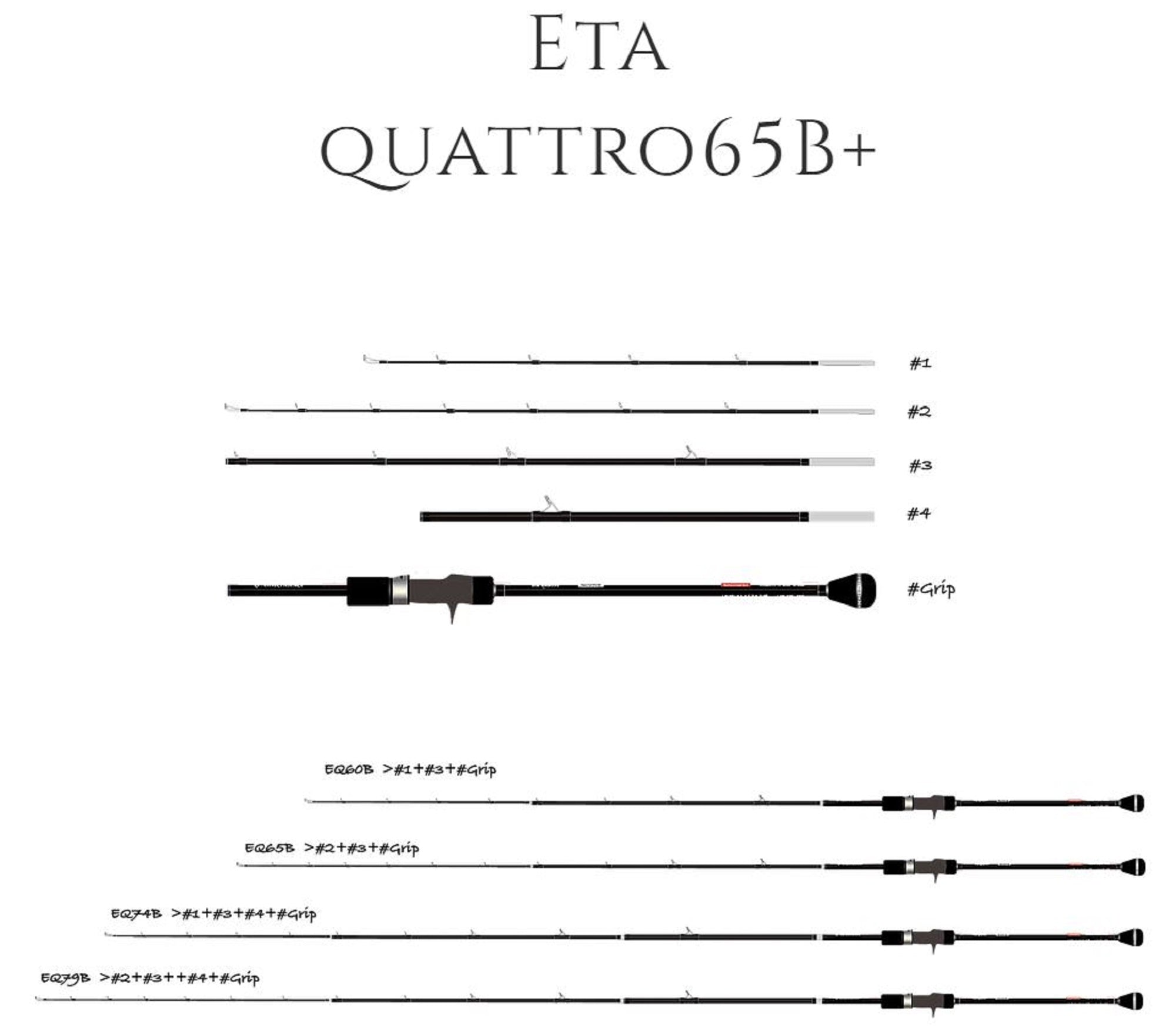Transcendence Rod Baitcast Eta Quattro 60/65/74/79B (0372)